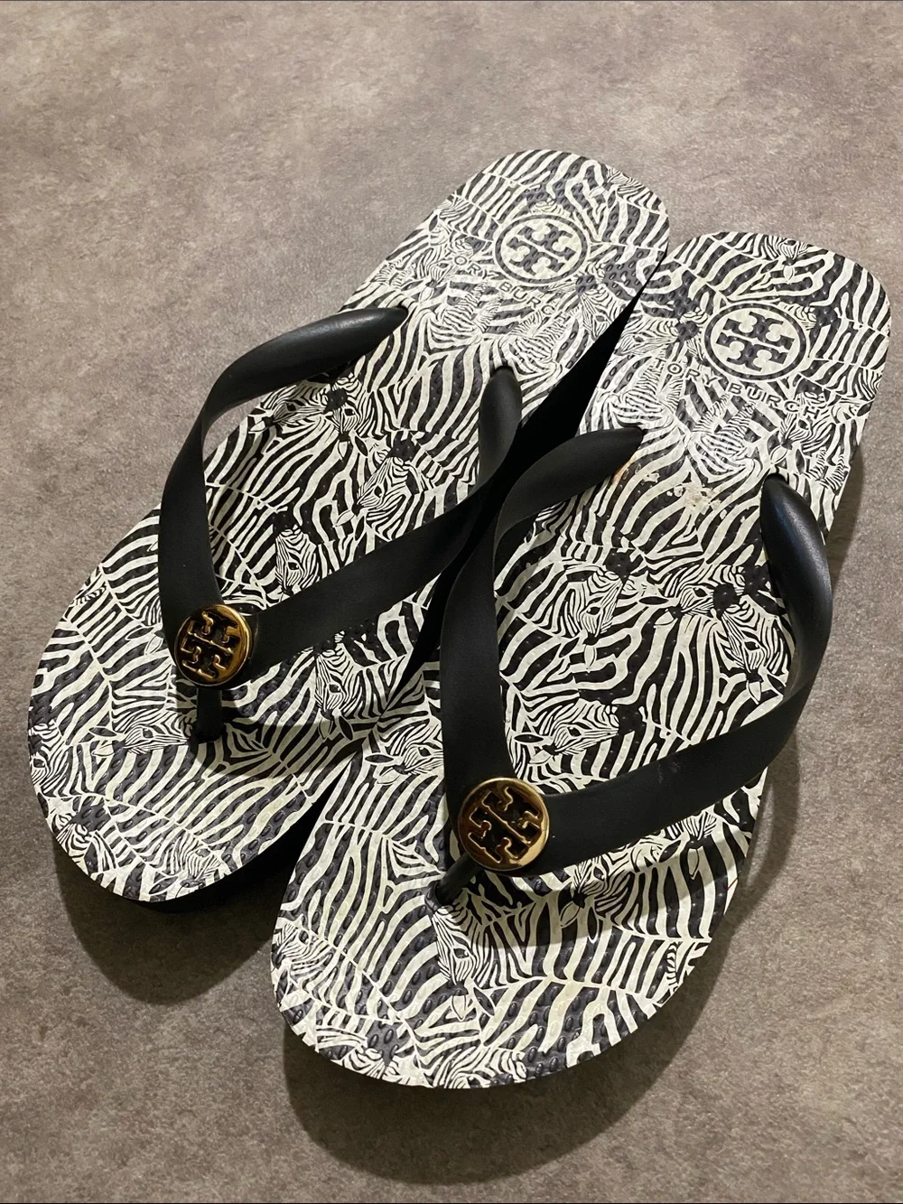 Tory Burch Wedge Platform Thong Sandal Size 8.5